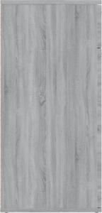 vidaXL vidaXL Komoda, szary dąb sonoma, 80x36x75 cm 4