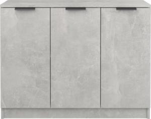 vidaXL vidaXL Komoda, szarość betonu, 90,5x30x70 cm, materiał drewnopochodny 5