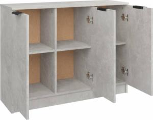 vidaXL vidaXL Komoda, szarość betonu, 90,5x30x70 cm, materiał drewnopochodny 7