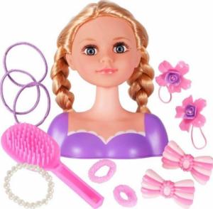 DWM GŁOWA LALKI DO STYLIZACJI Z AKCESORIAMI 2