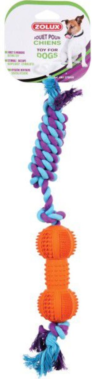 Zolux Sztanga kauczukowa ze sznurem 12 cm 6