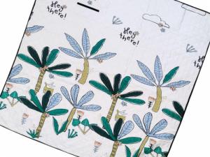 DWM MATA PLAŻOWA KOC PIKNIKOWY BIWAKOWY PALMY 150X200 4