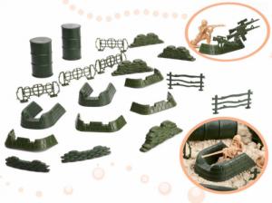 Figurka DWM ŻOŁNIERZYKI BAZA WOJSKOWA FIGURKI ZESTAW 114EL. 3