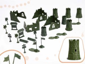 Figurka DWM ŻOŁNIERZYKI BAZA WOJSKOWA FIGURKI ZESTAW 114EL. 4