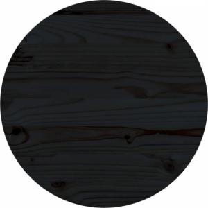 vidaXL vidaXL Blat stołu, czarny, 50x2,5 cm, lite drewno sosnowe 1