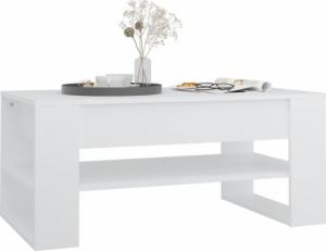 vidaXL vidaXL Stolik kawowy, biały, 102x55x45 cm, materiał drewnopochodny 6