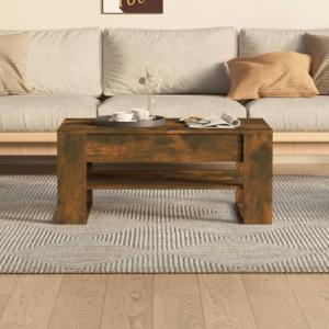 vidaXL vidaXL Stolik kawowy, przydymiony dąb, 102x55x45 cm 5