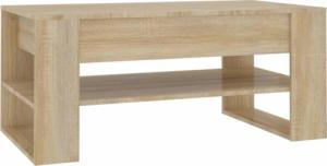 vidaXL vidaXL Stolik kawowy, dąb sonoma, 102x55x45, materiał drewnopochodny 2