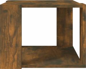 vidaXL Stolik kawowy, przydymiony dąb, 40x40x30 cm 4