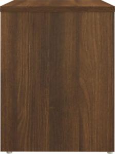 vidaXL vidaXL Szafka nocna, brązowy dąb, 40x30x40 cm 4