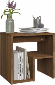 vidaXL vidaXL Szafka nocna, brązowy dąb, 40x30x40 cm 6