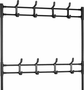 DWM WIESZAK NA UBRANIA Z PÓŁKAMI HANI CZARNY 5