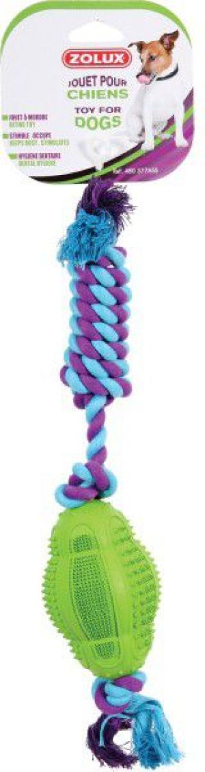 Zolux Piłka kauczukowa do rugby ze sznurem 11 cm 4