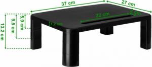 DWM PODSTAWKA 3-STOPNIOWA POD MONITOR LAPTOPA CZARNA 3