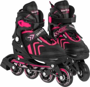 Rolki SporTrike ZSP.HP88-5.S.ROZ z wymienną płozą regulowane czarne r. 29-33 2