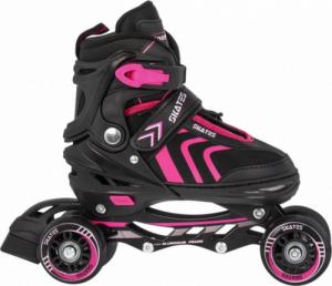 Rolki SporTrike ZSP.HP88-5.S.ROZ z wymienną płozą regulowane czarne r. 29-33 3