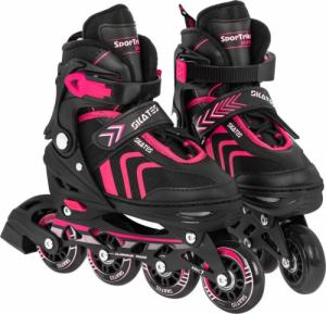 Rolki SporTrike ZSP.HP88-5.M.ROZ z wymienną płozą regulowane czarne r. 34-38 2