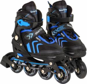 Rolki SporTrike ZSP.HP88-5.S.NIE z wymienną płozą regulowane czarne r. 29-33 2