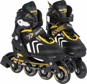 Rolki SporTrike ZSP.HP88-5.S.ZOL z wymienną płozą regulowane czarne r. 29-33 2