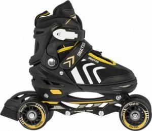 Rolki SporTrike ZSP.HP88-5.S.ZOL z wymienną płozą regulowane czarne r. 29-33 3