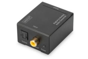 Adapter AV Digitus Toslink - RCA (Cinch) x2 czarny (DS-40133) 1