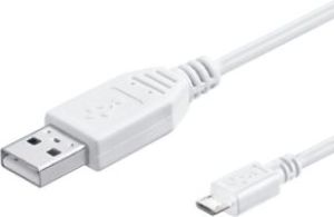 Kabel USB Mcab microUSB 1m biały (7001318) 1
