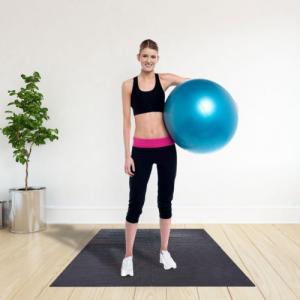 DWM MATA OCHRONNA FITNESS - CZARNA 18 ELEMENTÓW 2