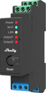 Shelly Pro 2 (2 x styk bezpotencjałowy 16A) WIFI/LAN 1