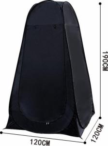 DWM NAMIOT PRYSZNIC PRZEBIERALNIA PRZENOŚNE WC CZARNY 3