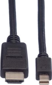 Kabel Roline DisplayPort Mini - HDMI 2m czarny (11.04.5791) 2