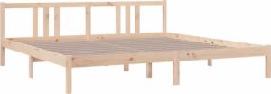 vidaXL Rama łóżka, lite drewno, 200 x 200 cm 3