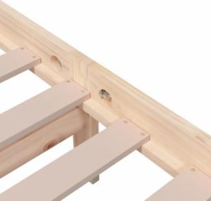 vidaXL Rama łóżka, lite drewno, 200 x 200 cm 7