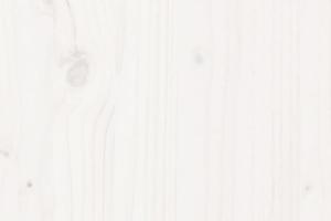 vidaXL Rama łóżka, biała, lite drewno sosnowe, 150x200 cm, King Size 7