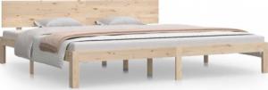 vidaXL vidaXL Rama łóżka, lite drewno sosnowe, 200 x 200 cm 2