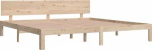 vidaXL vidaXL Rama łóżka, lite drewno sosnowe, 200 x 200 cm 3