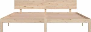 vidaXL vidaXL Rama łóżka, lite drewno sosnowe, 200 x 200 cm 4