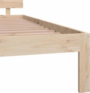 vidaXL vidaXL Rama łóżka, lite drewno sosnowe, 200 x 200 cm 6