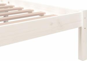 vidaXL vidaXL Rama łóżka, biała, lite drewno, 200 x 200 cm 6