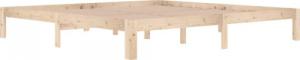 vidaXL Rama łóżka, lite drewno sosnowe, 200 x 200 cm 3