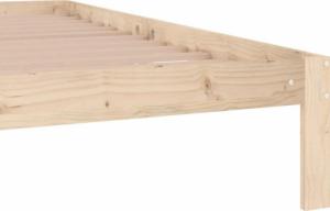 vidaXL Rama łóżka, lite drewno sosnowe, 200 x 200 cm 6