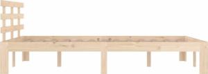 vidaXL vidaXL Rama łóżka, lite drewno, 140 x 190 cm 5