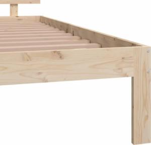 vidaXL Rama łóżka, lite drewno sosnowe, 120x190 cm, 4FT, podwójna 6