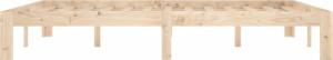 vidaXL vidaXL Rama łóżka, lite drewno sosnowe, 160 x 200 cm 6