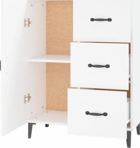 vidaXL Komoda, biała, 69,5x34x90 cm 6