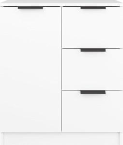 vidaXL Komoda, biała, 60x30x70 cm, materiał drewnopochodny 3