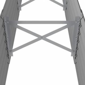 vidaXL vidaXL Donica ogrodowa, malowana proszkowo stal, 224x40x36 cm, szara 5