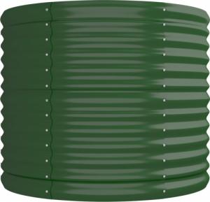 vidaXL vidaXL Donica ogrodowa, malowana proszkowo stal, 296x80x68 cm, zielona 4