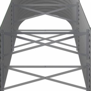 vidaXL vidaXL Donica ogrodowa, malowana proszkowo stal, 296x80x68 cm, zielona 5