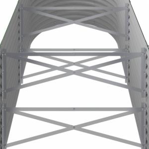 vidaXL vidaXL Donica ogrodowa, malowana proszkowo stal, 224x80x68 cm, zielona 5