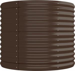 vidaXL vidaXL Donica ogrodowa z malowanej proszkowo stali, 224x80x68 cm, brąz 4